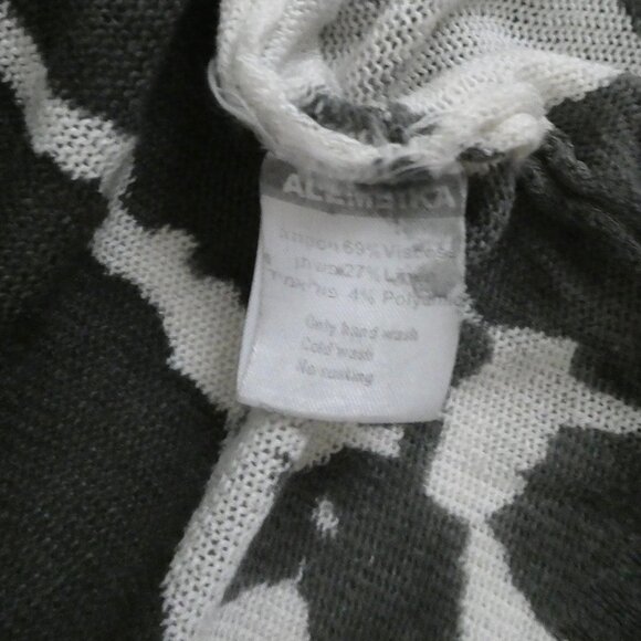 ALEMBIKA Watercolor Boxy sweater sz L 14 16 Abstract print camo tie dye - Picture 6 of 6